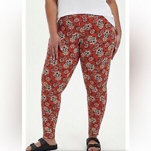 Ditsy Dia De Los Muertos Skull Heads Leggings
